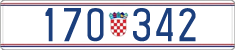License plate of Croatia, Police