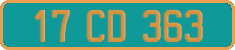 French license plate, Diplomatic