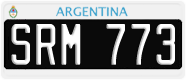 License plate of Argentina, Cars (1995, ABC 123)