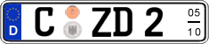 German license plate, Seasonal plates