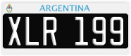 License plate of Argentina, Cars (1995, ABC 123)