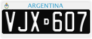 License plate of Argentina, Cars (1995, ABC 123)