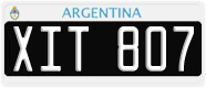 License plate of Argentina, Cars (1995, ABC 123)