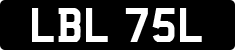 License plate of the United Kingdom, 1963 year system