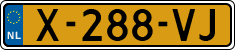 License plate of the Netherlands, Cars