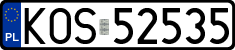 License plates of Poland, Regular car plates
