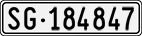 License plate of Switzerland, Cars