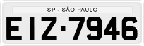 License plate of Brazil, Private owners (1990)