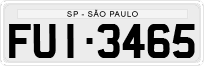 License plate of Brazil, Private owners (1990)