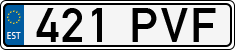License plate of Estonia, Regular car plates