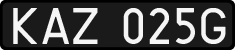 License plates of Poland, 1976 year system