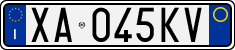 License plate of Italy, Cars (1994 year series)