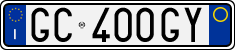 License plate of Italy, Cars (1994 year series)