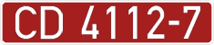 License plate Belarus, Diplomatic
