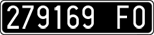 License plate of Italy, Cars (1927 year series)