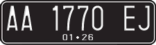 License plate of Indonesia, Regular plates