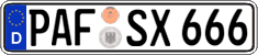German license plate, Regular plates