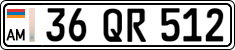 License plate of Armenia, Private owners