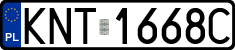 License plates of Poland, Regular car plates
