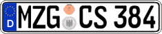 German license plate, Regular plates