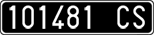License plate of Italy, Cars (1927 year series)