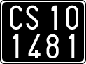 License plate of Italy, Cars (1927 year series)