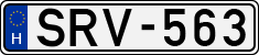 license plates of Hungary, Cars (1990)