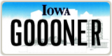 Iowa, Vanity Plates