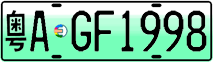 License plate of China, Electric vehicles