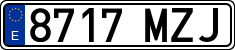 License plates of Spain, Ordinary (2000)