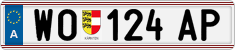 License plate of Austria, Regular plates