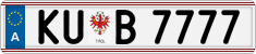 License plate of Austria, Vanity Plates