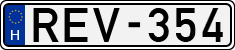 license plates of Hungary, Cars (1990)