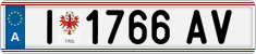 License plate of Austria, Regular plates