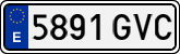 License plates of Spain, Ordinary (2000)
