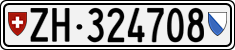 License plate of Switzerland, Cars