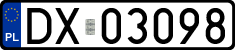 License plates of Poland, Regular car plates