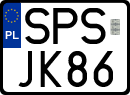 License plates of Poland, Special vehicles and motorcycles