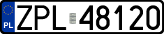 License plates of Poland, Regular car plates