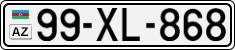 License plate of Azerbaijan, Cars