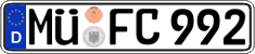 German license plate, Regular plates