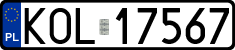 License plates of Poland, Regular car plates