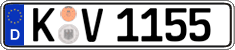 German license plate, Regular plates