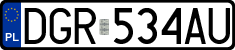 License plates of Poland, Regular car plates