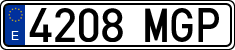 License plates of Spain, Ordinary (2000)