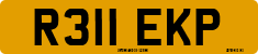 License plate of the United Kingdom, 1983 year system