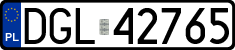 License plates of Poland, Regular car plates