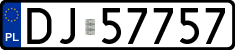 License plates of Poland, Regular car plates