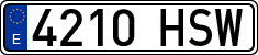 License plates of Spain, Ordinary (2000)