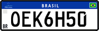 License plate of Brazil, Private owners (Mercosul)